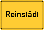 Place name sign Reinstädt