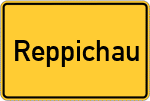 Place name sign Reppichau