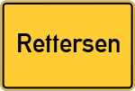 Place name sign Rettersen