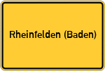 Place name sign Rheinfelden (Baden)