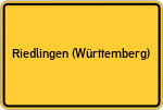 Place name sign Riedlingen (Württemberg)