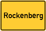 Place name sign Rockenberg
