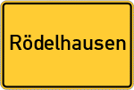 Place name sign Rödelhausen