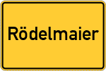 Place name sign Rödelmaier