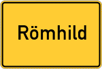 Place name sign Römhild