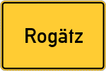 Place name sign Rogätz
