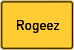 Place name sign Rogeez