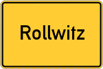 Place name sign Rollwitz