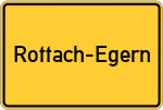 Place name sign Rottach-Egern