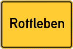 Place name sign Rottleben