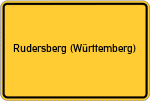 Place name sign Rudersberg (Württemberg)