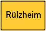 Place name sign Rülzheim