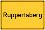 Place name sign Ruppertsberg