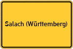 Place name sign Salach (Württemberg)