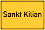 Place name sign Sankt Kilian