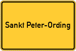 Place name sign Sankt Peter-Ording