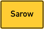 Place name sign Sarow
