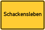 Place name sign Schackensleben