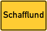 Place name sign Schafflund