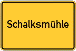 Place name sign Schalksmühle