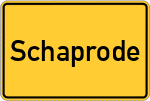 Place name sign Schaprode