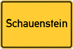 Place name sign Schauenstein