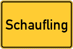 Place name sign Schaufling