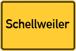 Place name sign Schellweiler