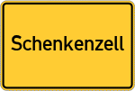 Place name sign Schenkenzell