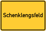 Place name sign Schenklengsfeld