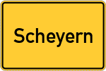 Place name sign Scheyern