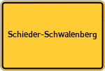 Place name sign Schieder-Schwalenberg