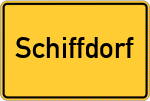 Place name sign Schiffdorf