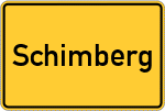 Place name sign Schimberg