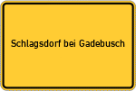 Place name sign Schlagsdorf bei Gadebusch
