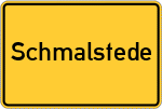 Place name sign Schmalstede