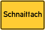 Place name sign Schnaittach