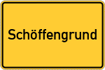 Place name sign Schöffengrund