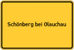 Place name sign Schönberg bei Glauchau