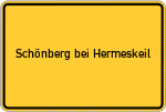 Place name sign Schönberg bei Hermeskeil