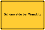 Place name sign Schönwalde bei Wandlitz