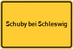 Place name sign Schuby bei Schleswig