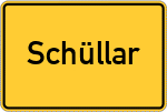 Place name sign Schüllar, Kreis Wittgenstein