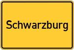 Place name sign Schwarzburg