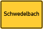 Place name sign Schwedelbach