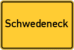 Place name sign Schwedeneck