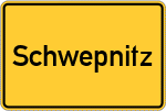 Place name sign Schwepnitz
