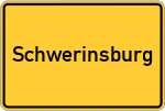 Place name sign Schwerinsburg