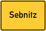 Place name sign Sebnitz