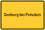 Place name sign Seeburg bei Potsdam